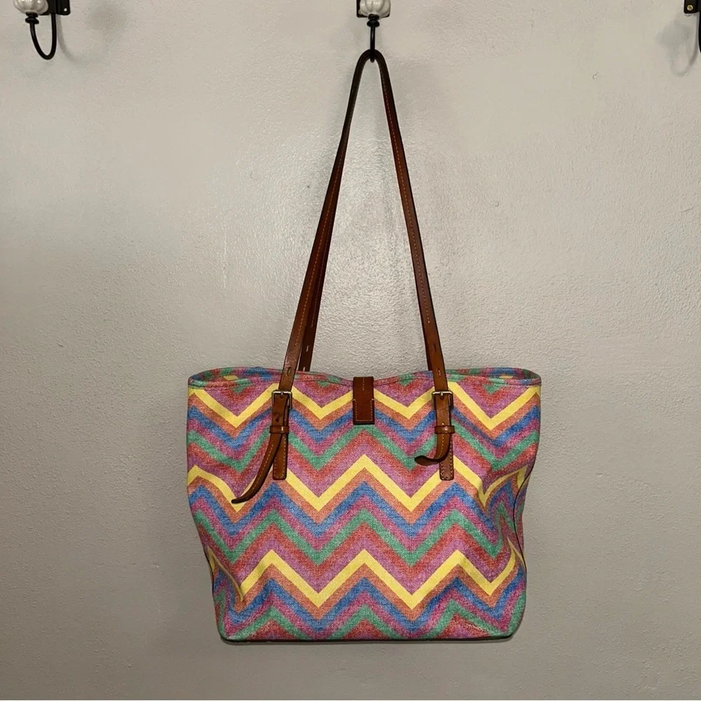 Colorful Chevron Tote Bag